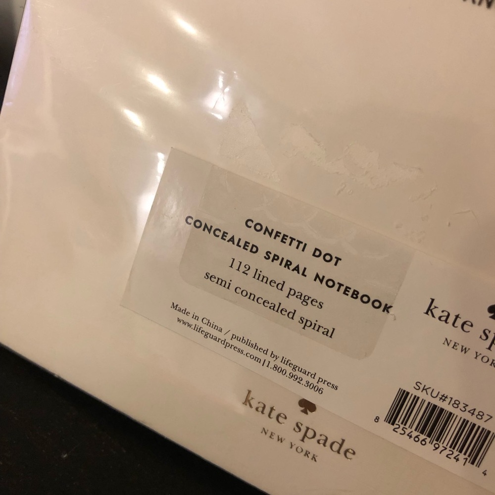 Kate Spade Confetti Dot spiral notebook - Picture 2 of 2